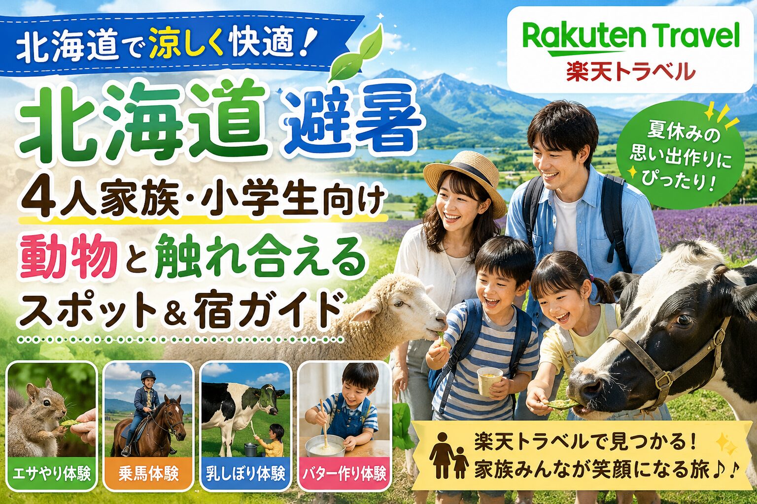 家族で楽しむ北海道の旅