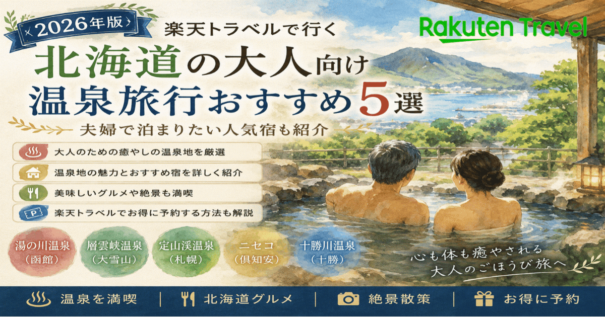 温泉で癒やされる北海道旅行