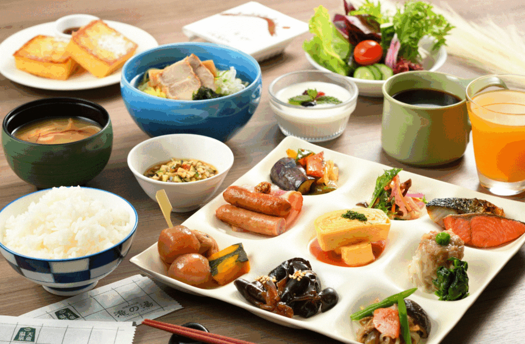 朝食料理一例